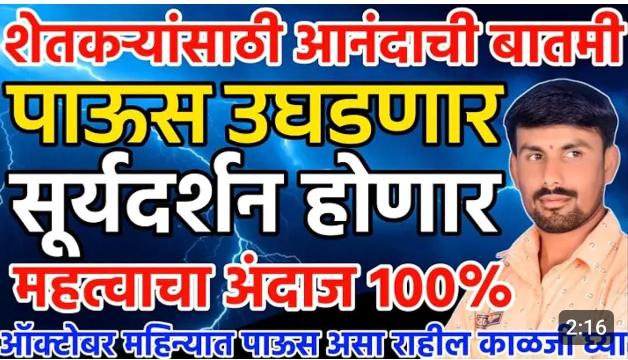 पाऊस घेनार विश्रांती